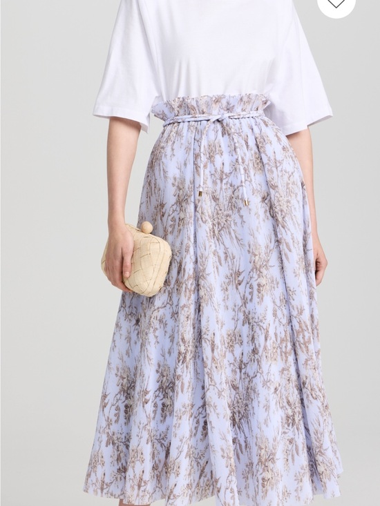 Zimmermann Dresses & Skirts - NWOT Zimmermann Pleated Midi Skirt “Blue Mockingbird” Skirt